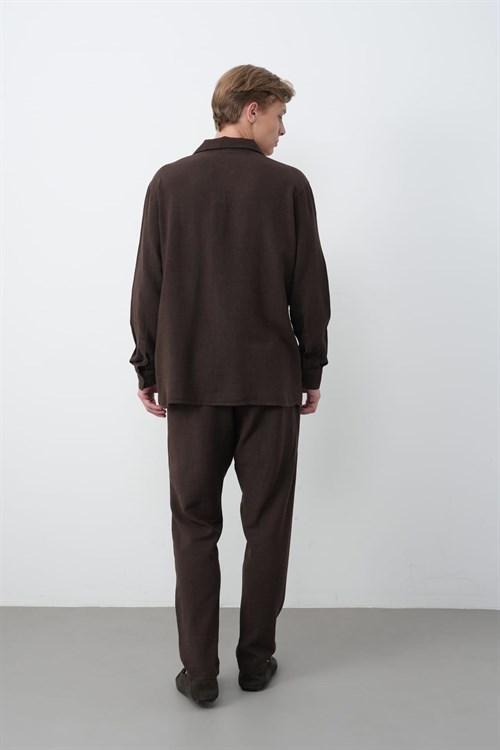 Wholesale Mens Brown Shirt