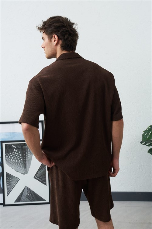 Wholesale Mens Brown Shirt