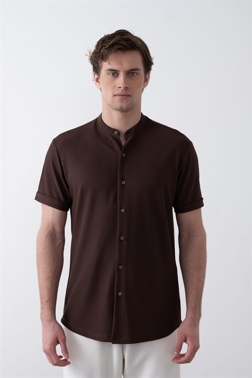 Wholesale Mens Brown Shirt