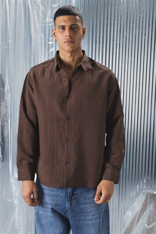 Wholesale Mens Brown Shirt