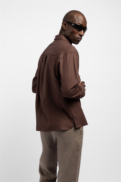 Wholesale Mens Brown Shirt