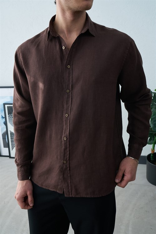 Wholesale Mens Brown Shirt