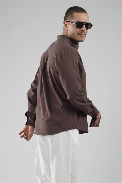 Wholesale Mens Brown Shirt