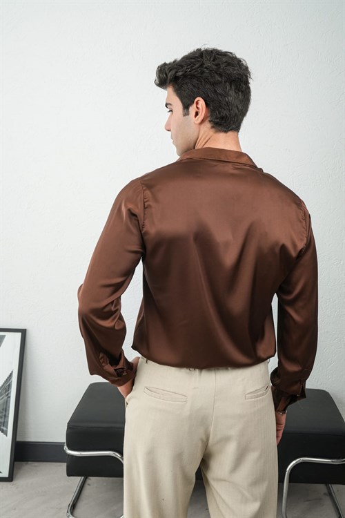 Wholesale Mens Brown Shirt