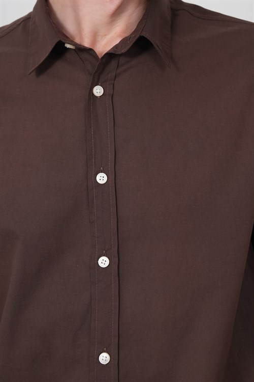 Wholesale Mens Brown Shirt