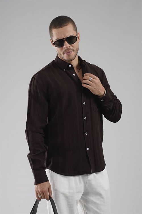 Wholesale Mens Brown Shirt
