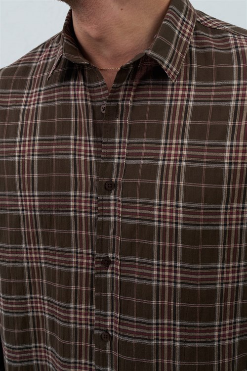 Wholesale Mens Brown Shirt