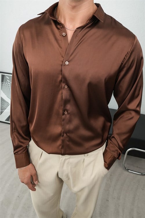 Wholesale Mens Brown Shirt