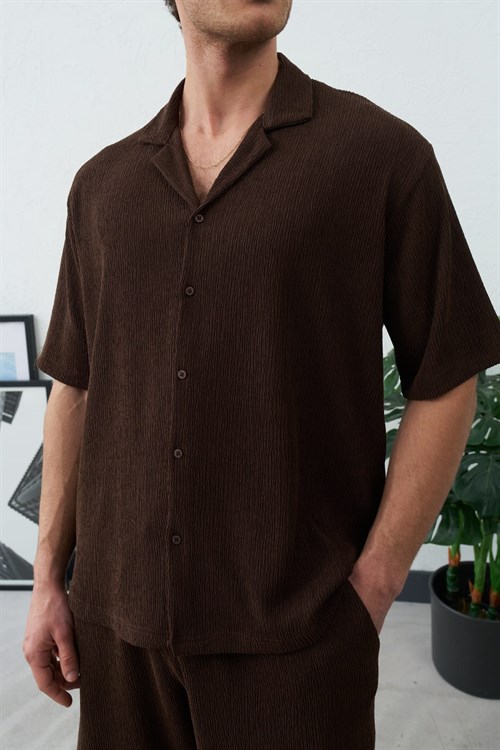 Wholesale Mens Brown Shirt
