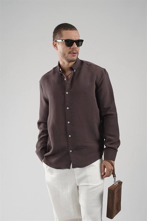 Wholesale Mens Brown Shirt