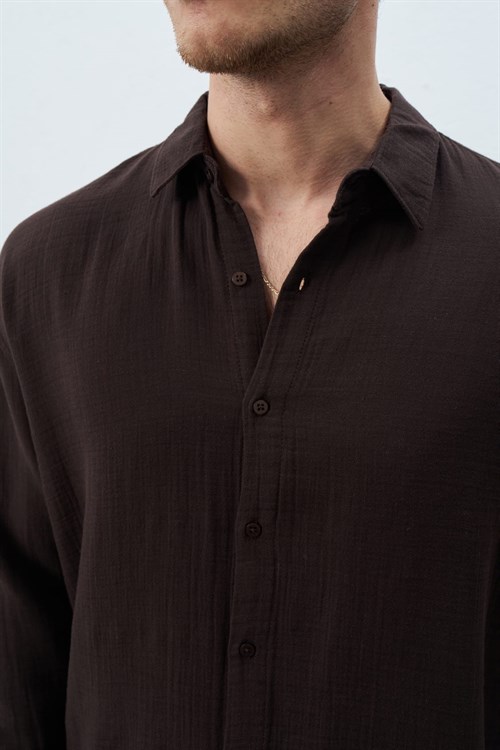 Wholesale Mens Brown Shirt