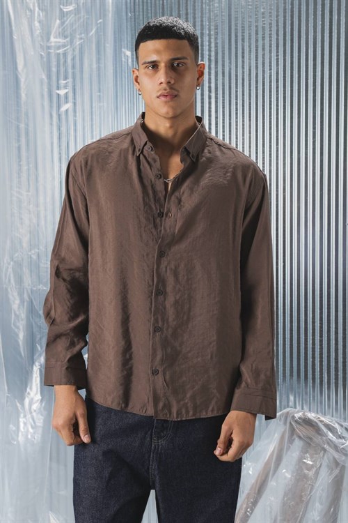 Wholesale Mens Brown Shirt