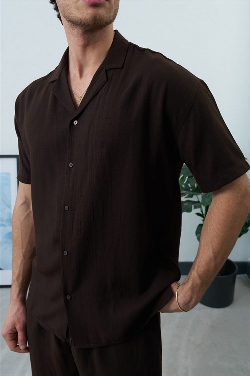 Wholesale Mens Brown Shirt