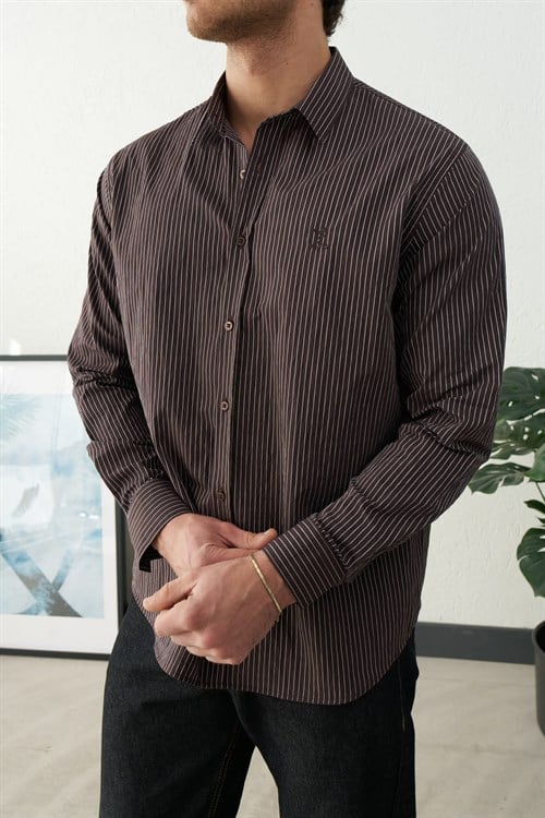 Wholesale Mens Brown Shirt