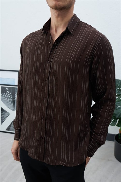Wholesale Mens Brown Shirt