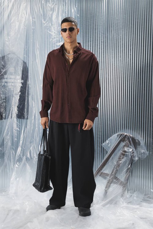 Wholesale Mens Brown Shirt