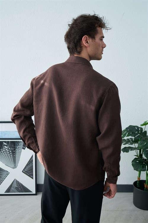 Wholesale Mens Brown Shirt