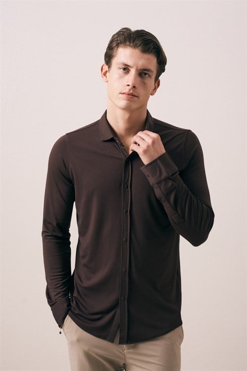 Wholesale Mens Brown Shirt