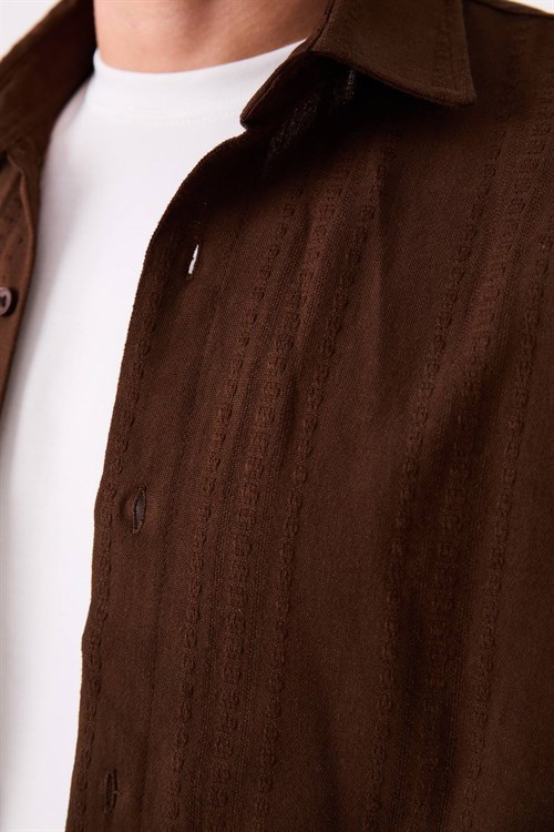 Wholesale Mens Brown Shirt And Pants Set