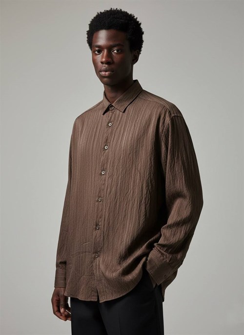 Wholesale Mens Brown Shirt