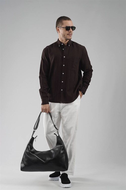 Wholesale Mens Brown Shirt