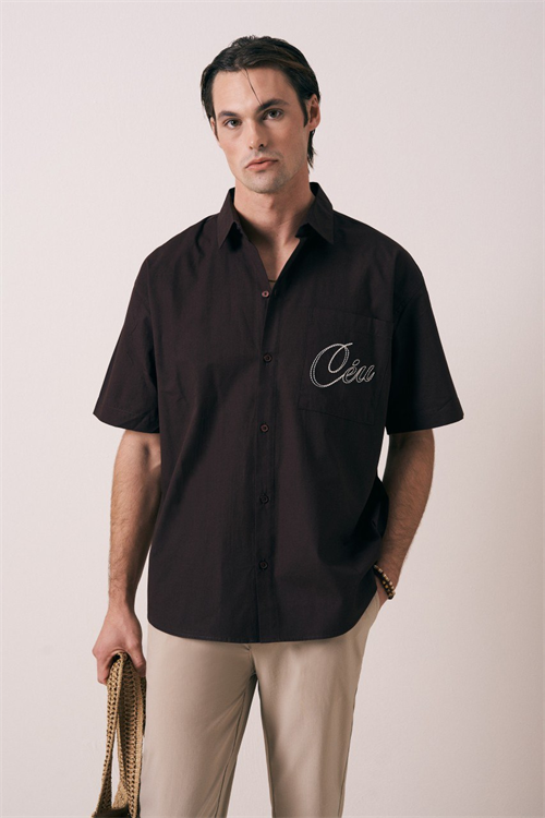 Wholesale Mens Brown Shirt