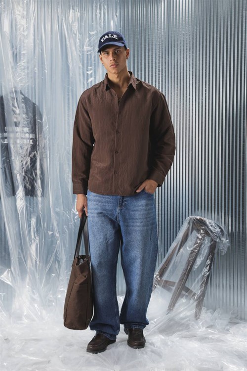 Wholesale Mens Brown Shirt