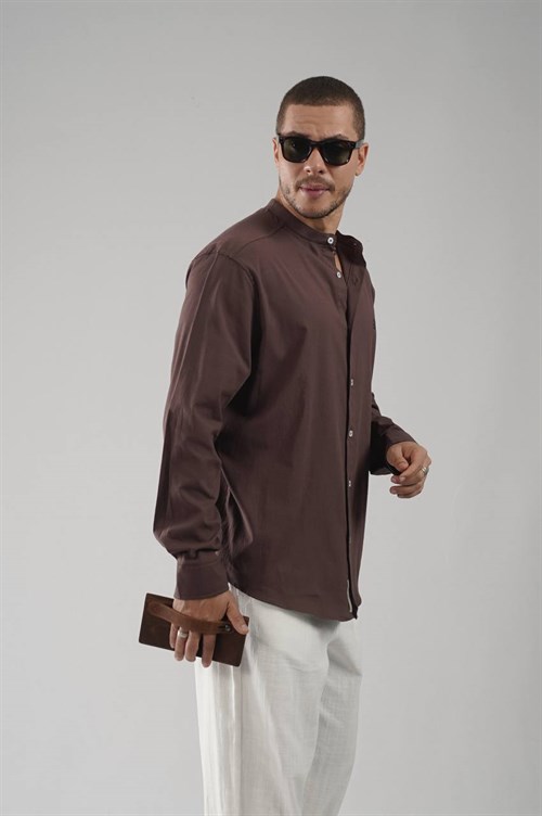 Wholesale Mens Brown Shirt