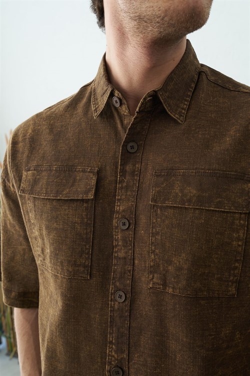 Wholesale Mens Brown Shirt