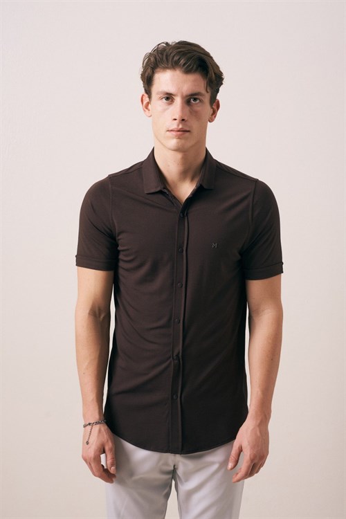 Wholesale Mens Brown Shirt