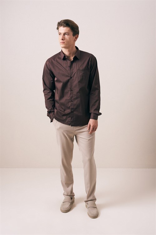 Wholesale Mens Brown Shirt