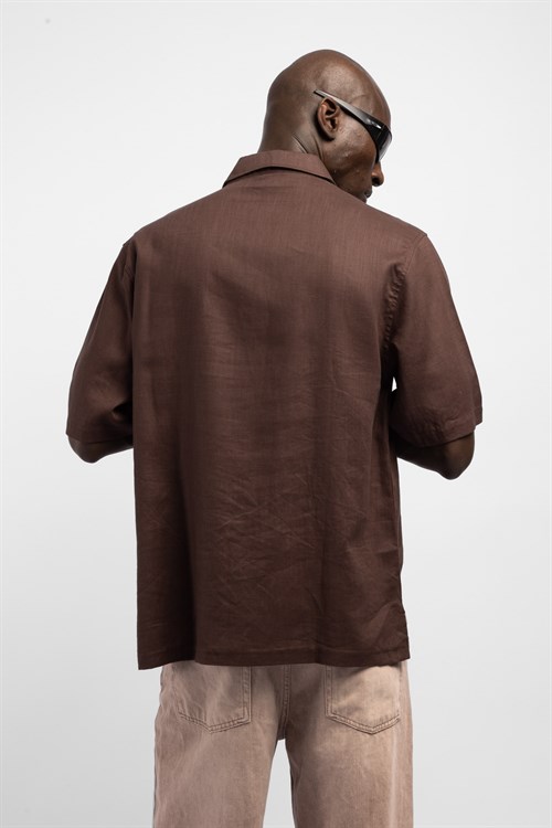 Wholesale Mens Brown Shirt