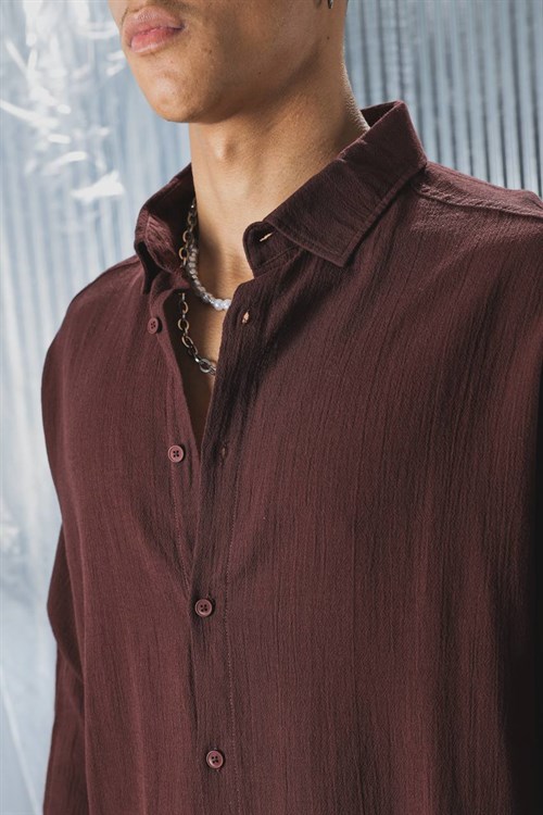 Wholesale Mens Brown Shirt