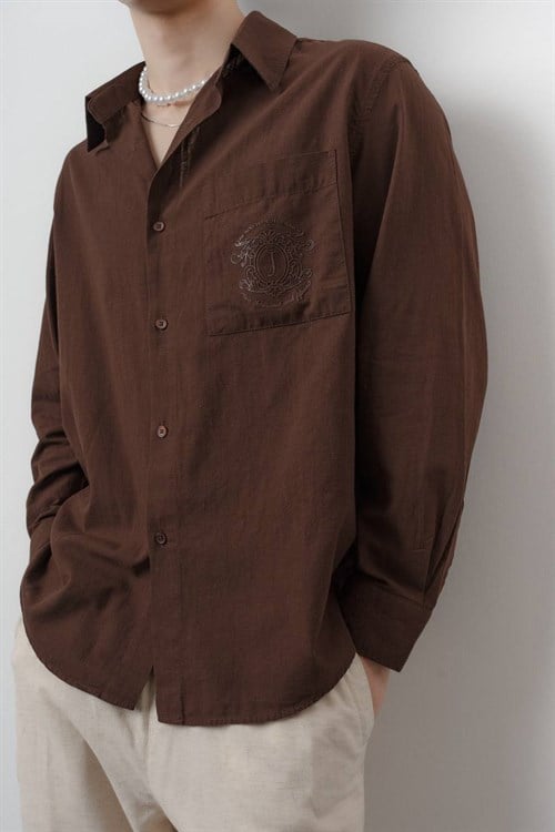 Wholesale Mens Brown Shirt
