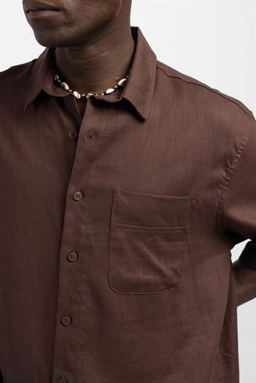 Wholesale Mens Brown Shirt