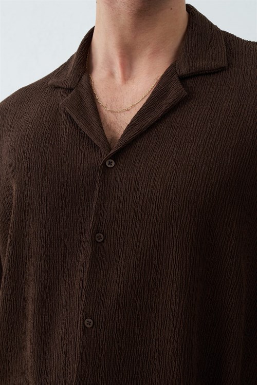 Wholesale Mens Brown Shirt