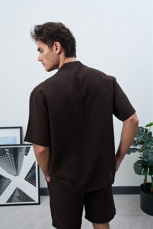 Wholesale Mens Brown Shirt