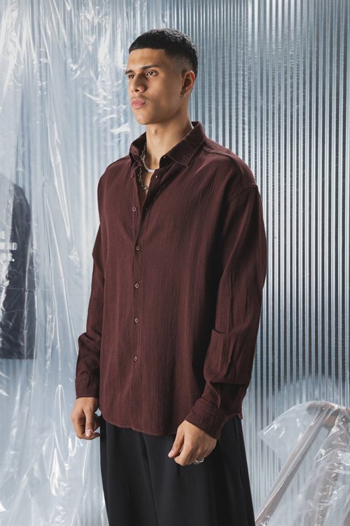 Wholesale Mens Brown Shirt