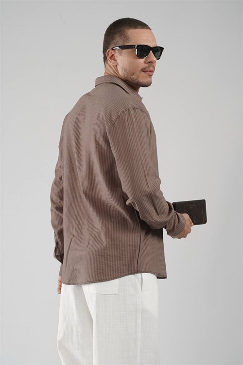 Wholesale Mens Brown Shirt