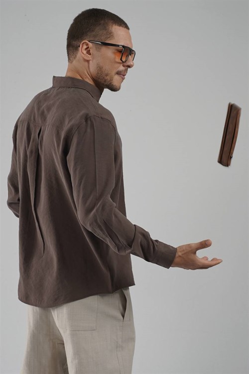 Wholesale Mens Brown Shirt
