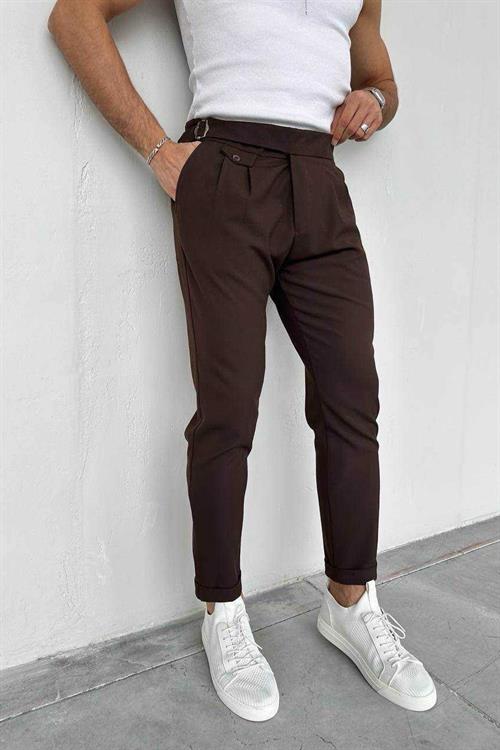 Wholesale Mens Brown Slim Fit Pants