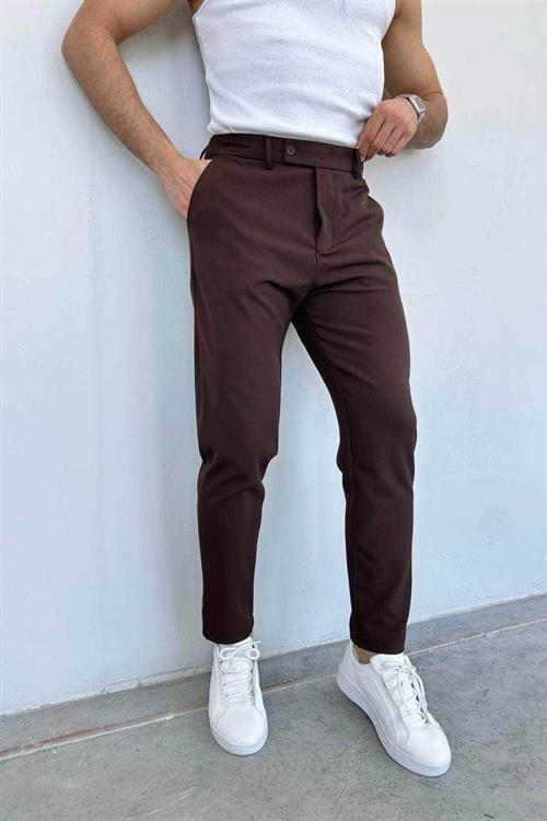Wholesale Mens Brown Slim Fit Pants