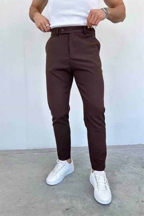 Wholesale Mens Brown Slim Fit Pants