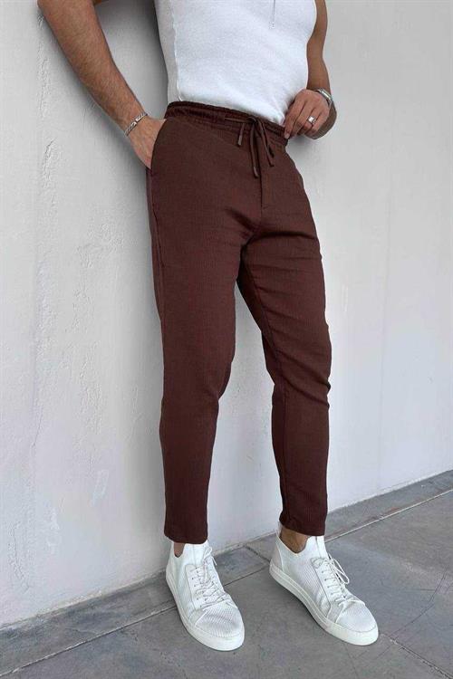 Wholesale Mens Brown Slim Fit Pants