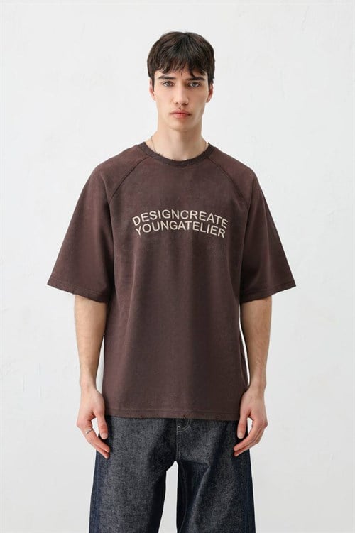 Wholesale Mens Brown T-Shirt