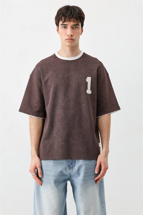 Wholesale Mens Brown T-Shirt
