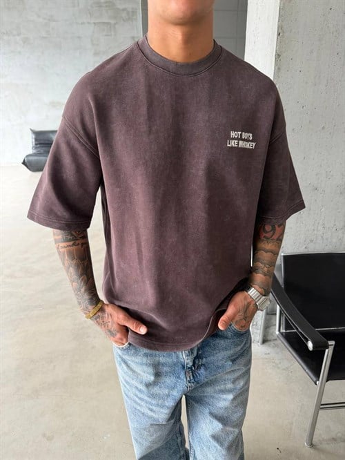 Wholesale Mens Brown T-Shirt