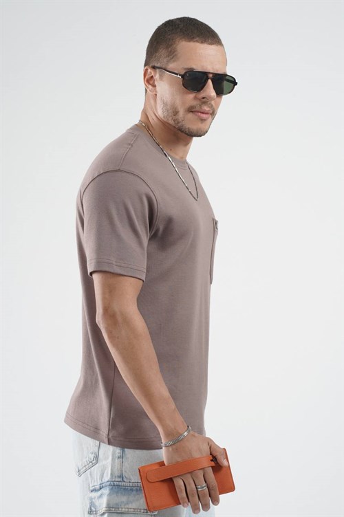 Wholesale Mens Brown T-Shirt