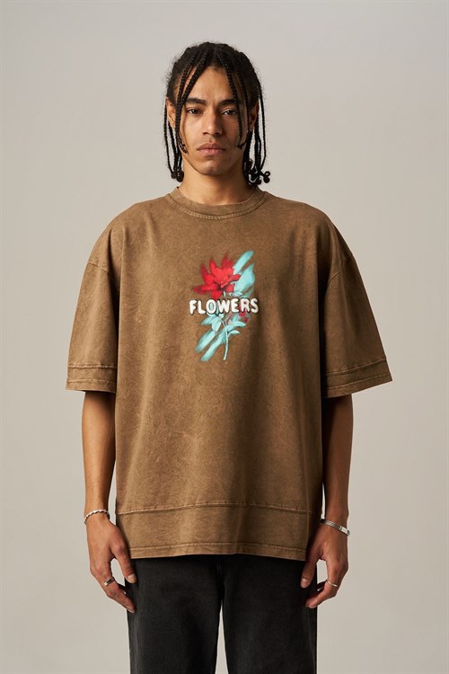 Wholesale Mens Brown T-Shirt