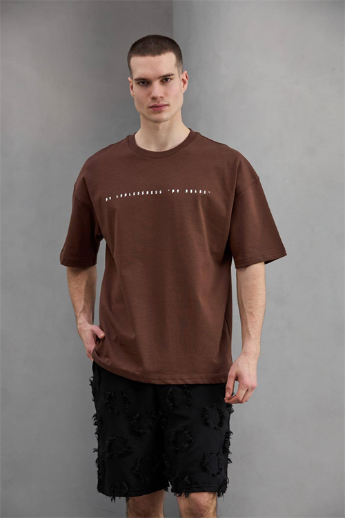 Wholesale Mens Brown T-Shirt